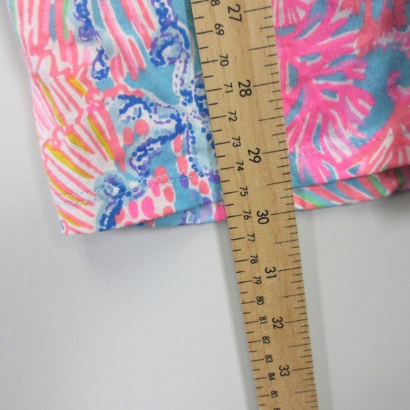 Lilly Pulitzer Girls Mini Agee Romper Dress XL Pink Cotton Sleeveless Beach 176 - Picture 11 of 12